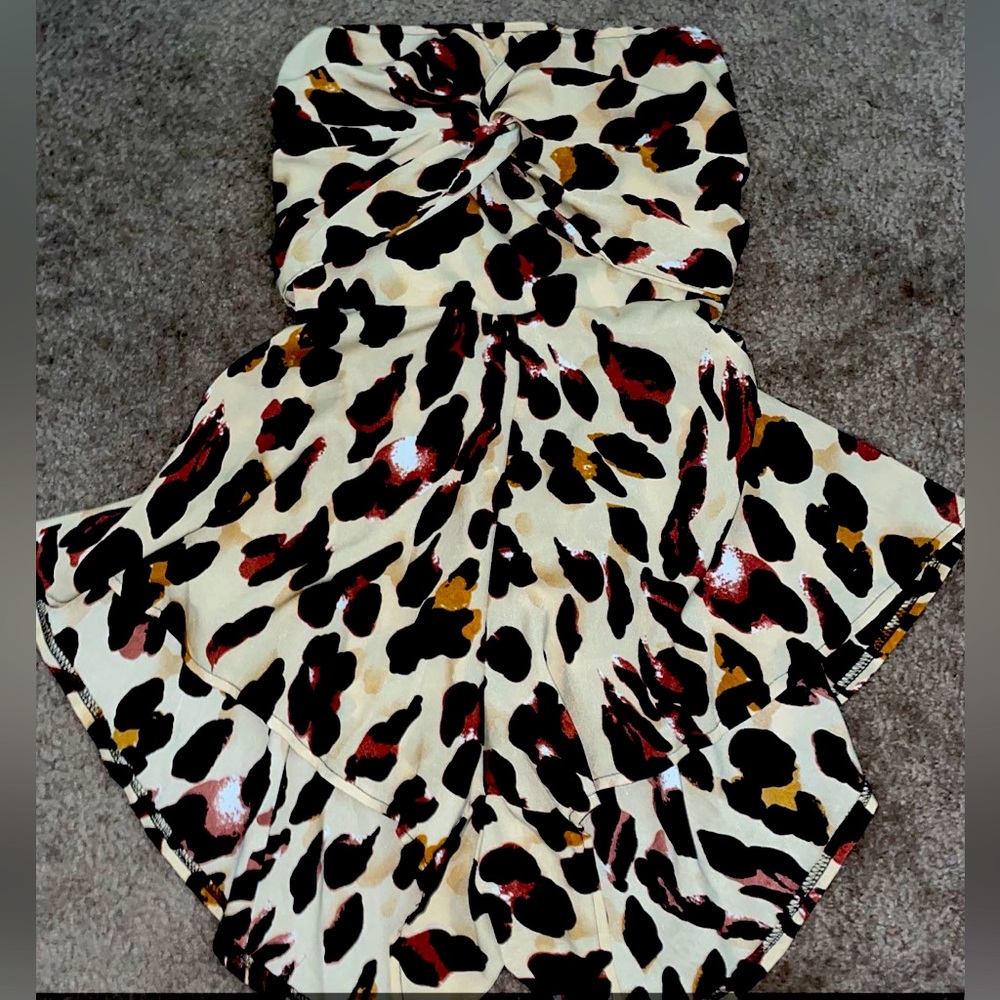 strapless romper